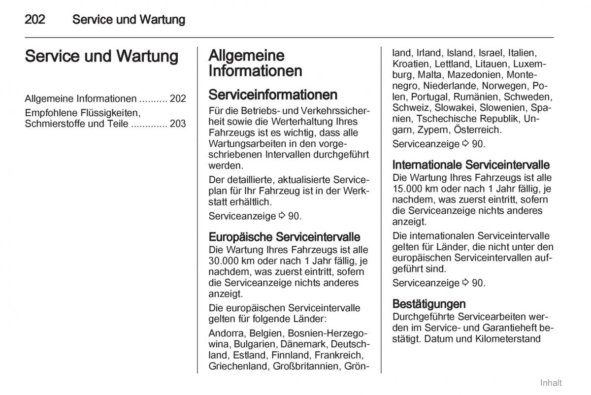 Opel Meriva II 2 B Chevrolet Meriva Vauxhall Meriva Handbuch / page 203