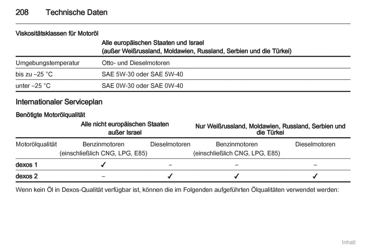 Opel Meriva II 2 B Chevrolet Meriva Vauxhall Meriva Handbuch / page 209