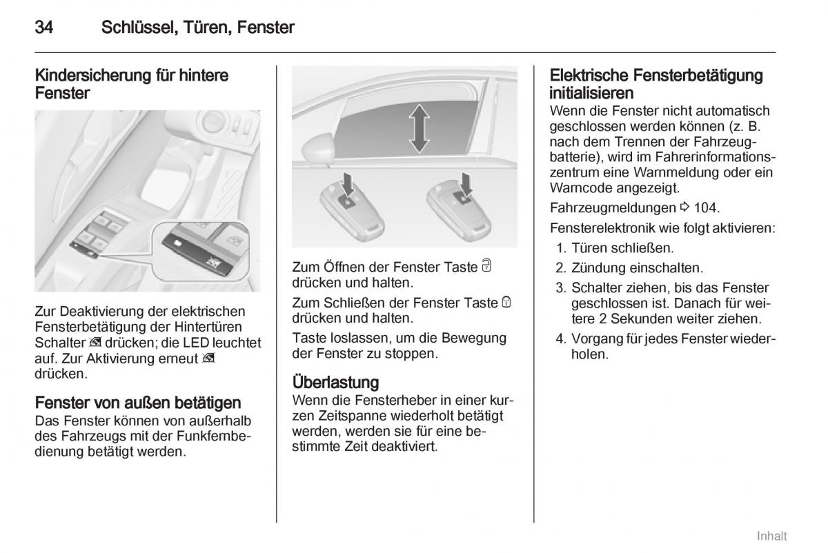 Opel Meriva II 2 B Chevrolet Meriva Vauxhall Meriva Handbuch / page 35