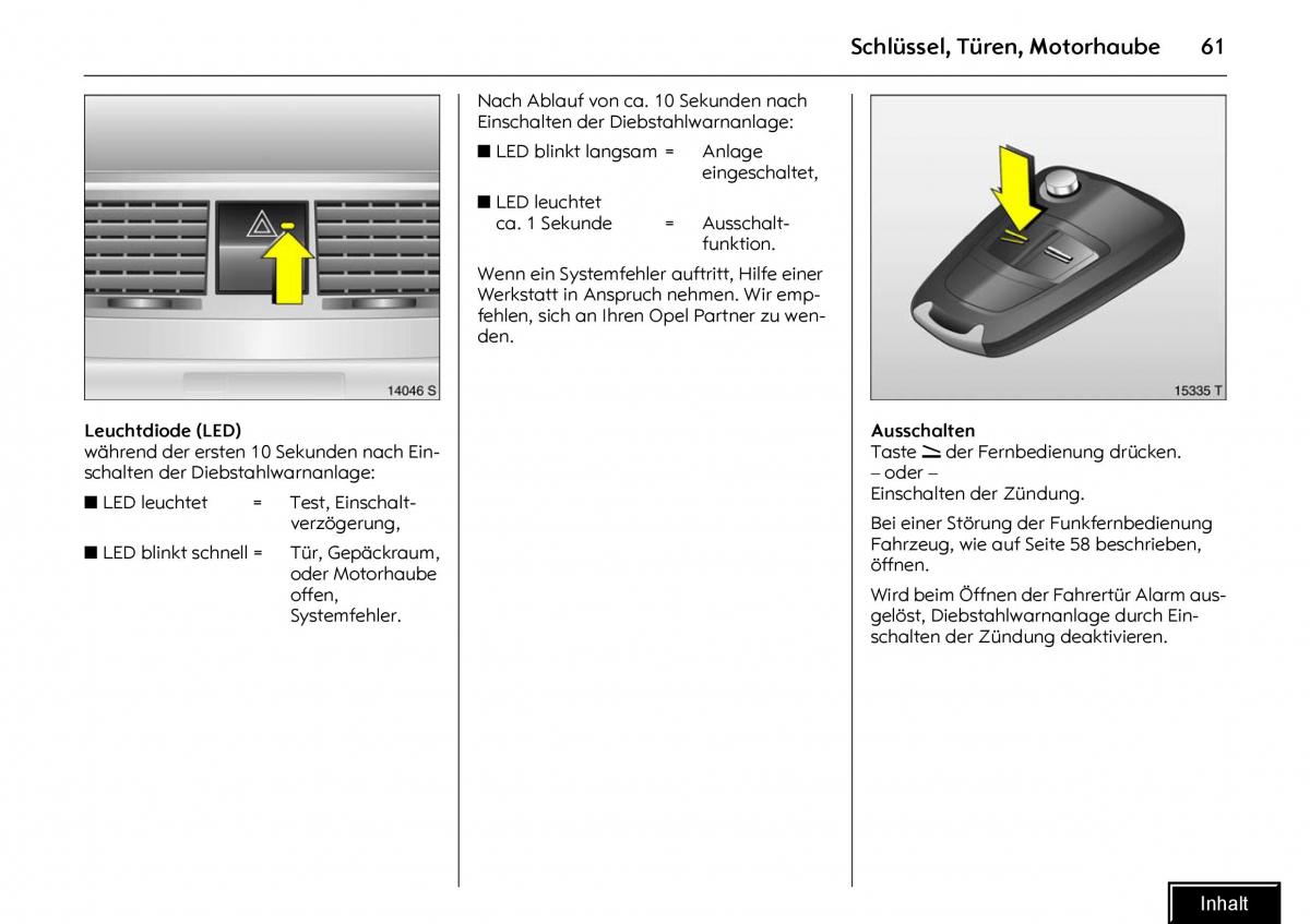 Opel Meriva I 1 A Chevrolet Meriva Vauxhall Meriva Handbuch / page 63