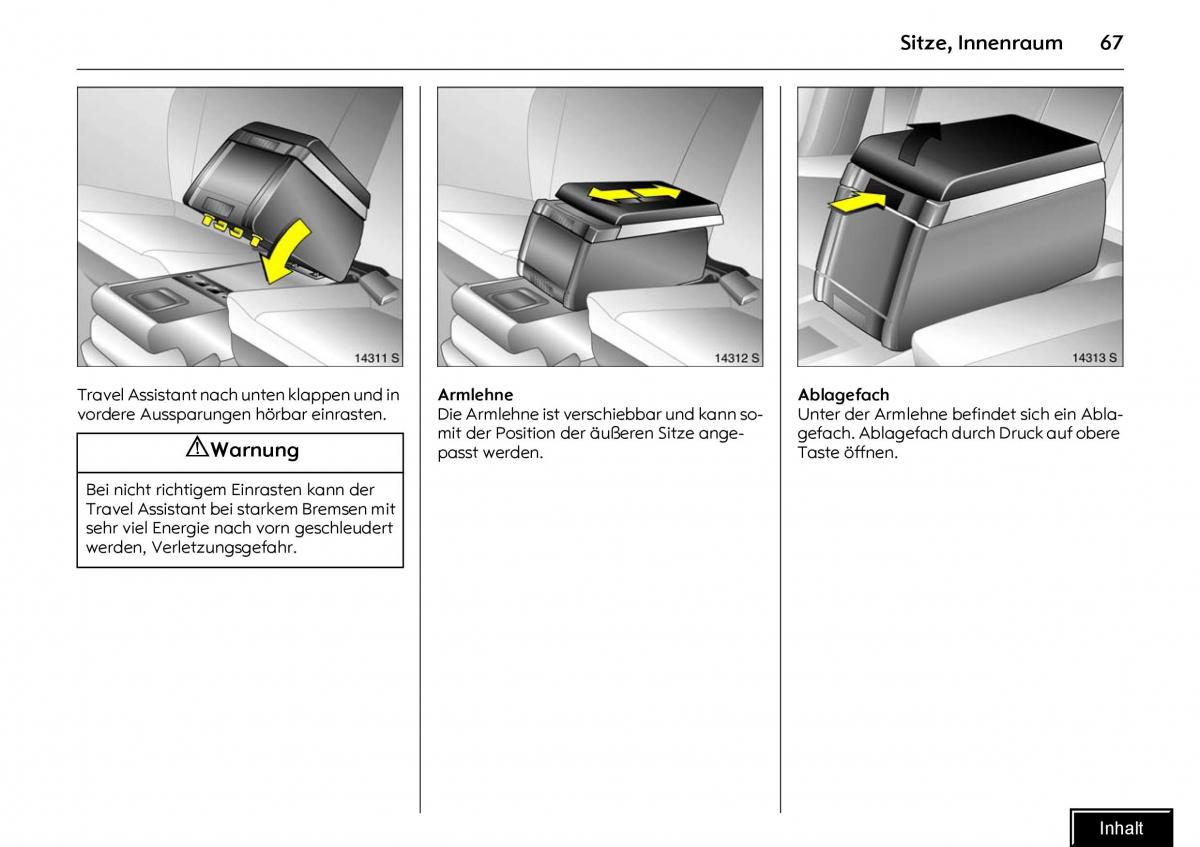 Opel Meriva I 1 A Chevrolet Meriva Vauxhall Meriva Handbuch / page 69