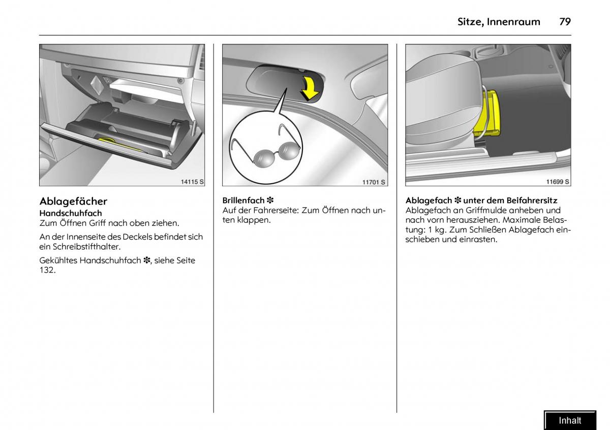 Opel Meriva I 1 A Chevrolet Meriva Vauxhall Meriva Handbuch / page 81