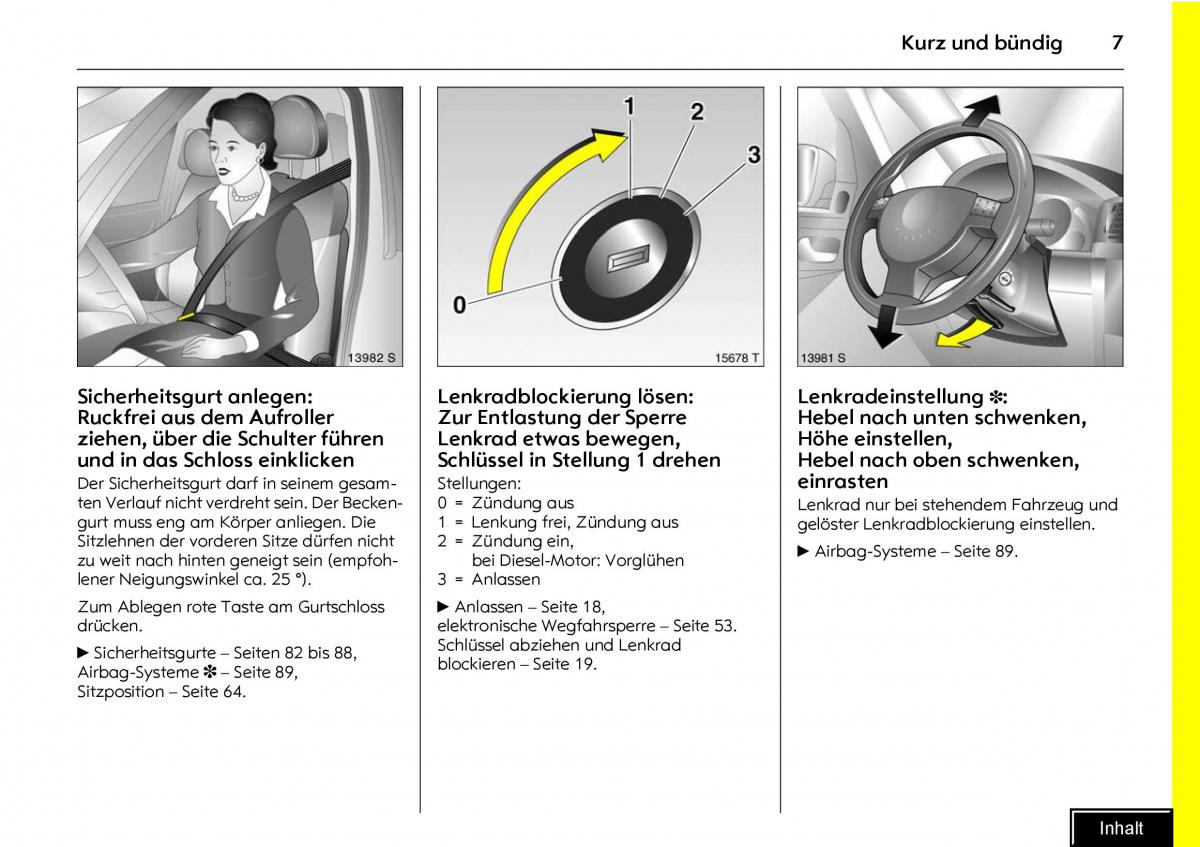 Opel Meriva I 1 A Chevrolet Meriva Vauxhall Meriva Handbuch / page 9