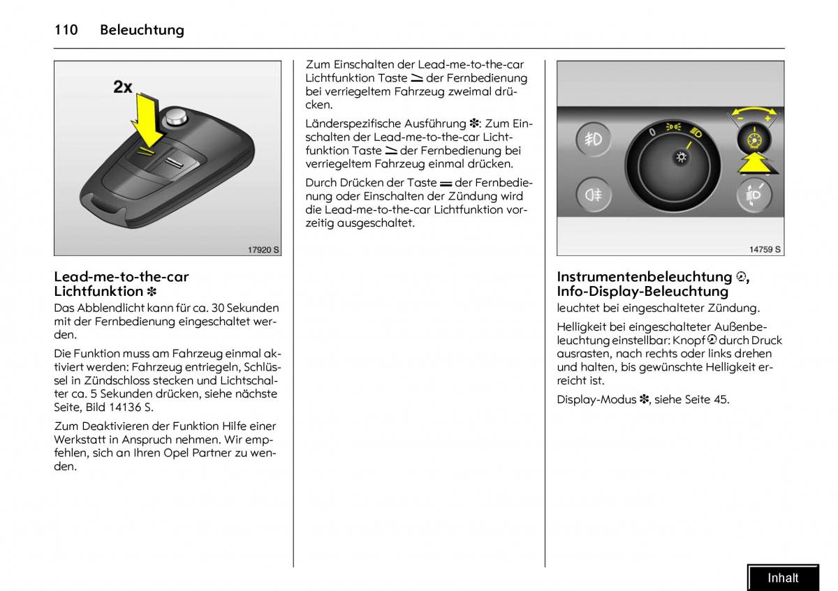 Opel Meriva I 1 A Chevrolet Meriva Vauxhall Meriva Handbuch / page 112