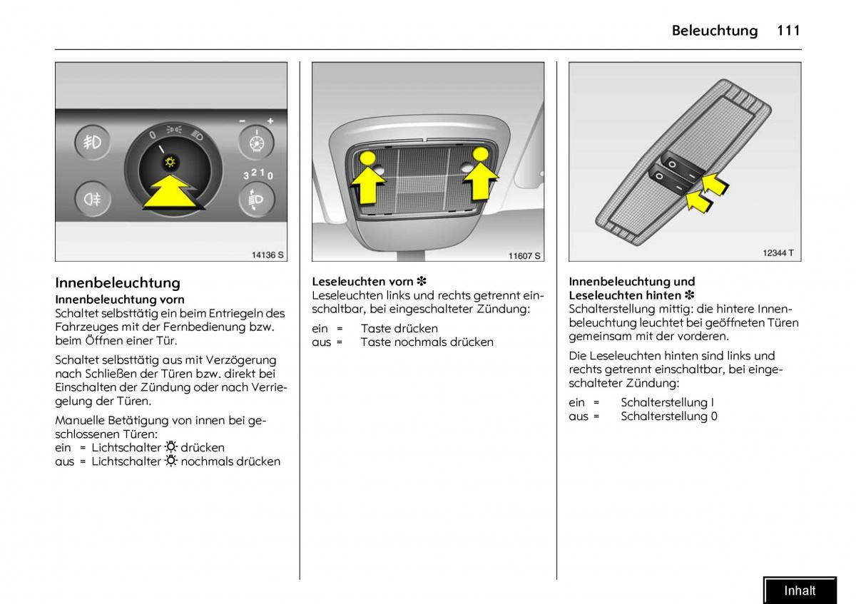 Opel Meriva I 1 A Chevrolet Meriva Vauxhall Meriva Handbuch / page 113