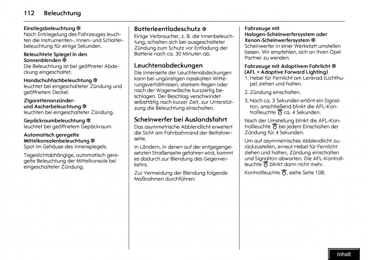 Opel Meriva I 1 A Chevrolet Meriva Vauxhall Meriva Handbuch / page 114