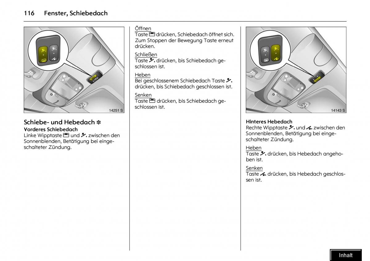 Opel Meriva I 1 A Chevrolet Meriva Vauxhall Meriva Handbuch / page 118