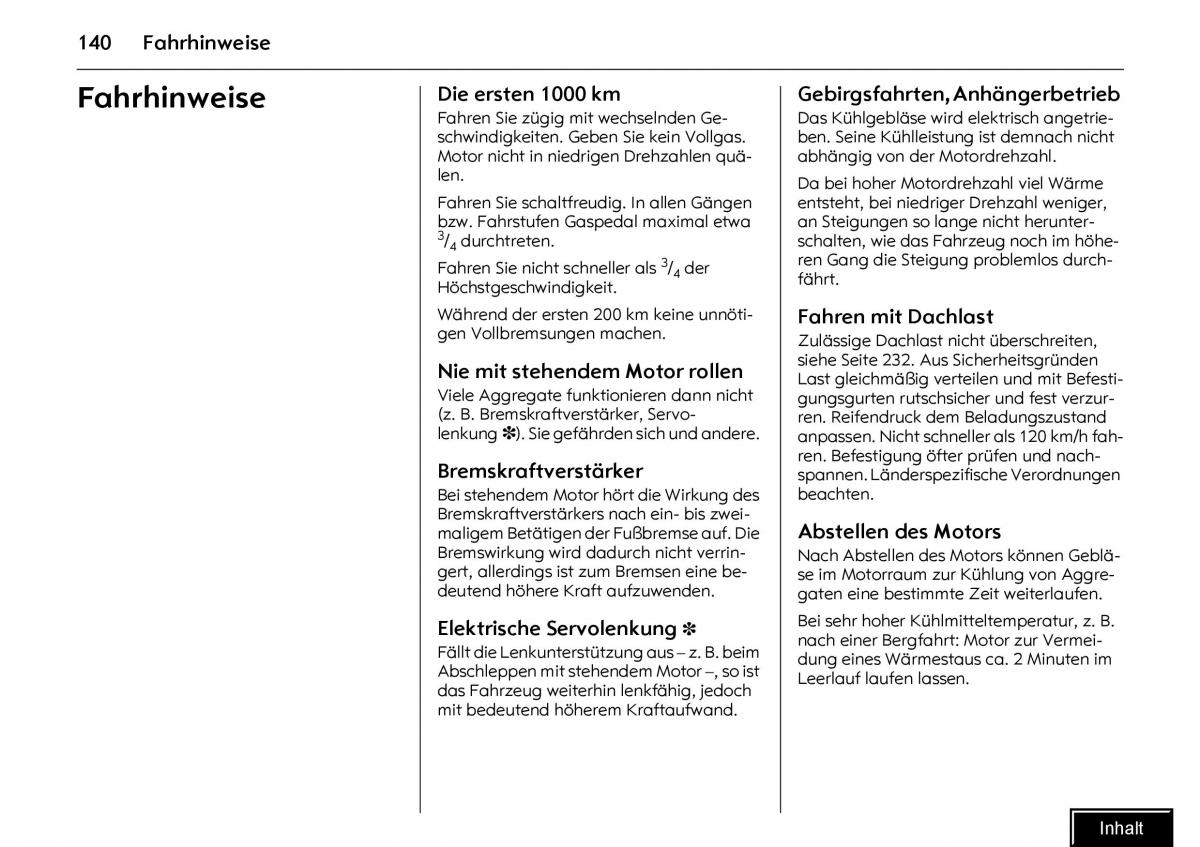 Opel Meriva I 1 A Chevrolet Meriva Vauxhall Meriva Handbuch / page 142