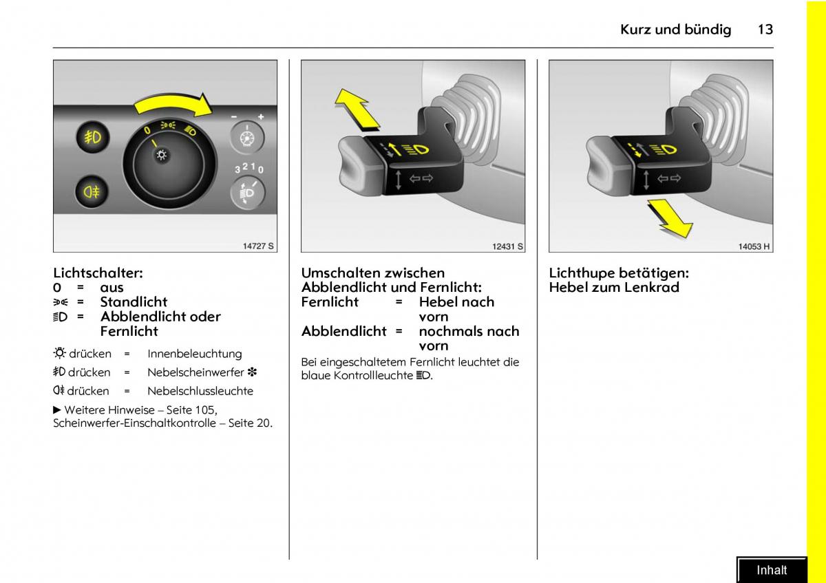 Opel Meriva I 1 A Chevrolet Meriva Vauxhall Meriva Handbuch / page 15