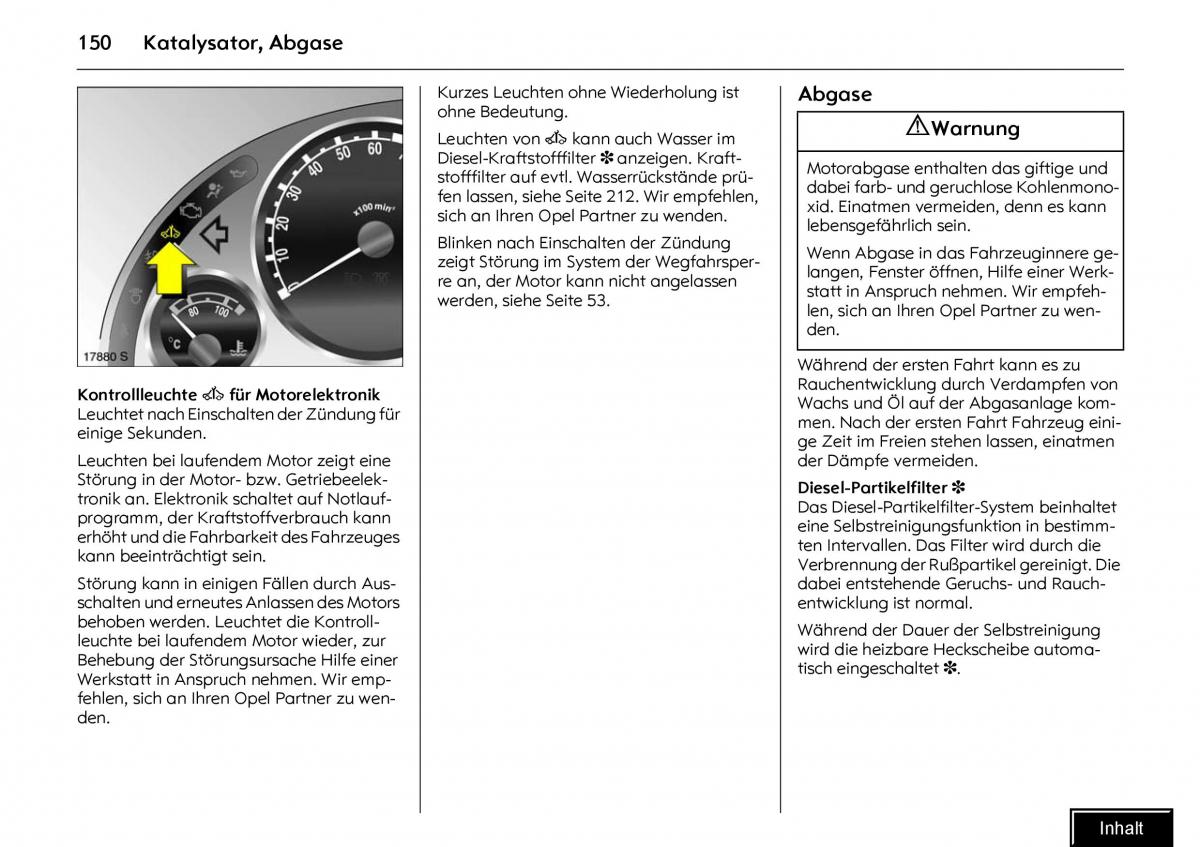 Opel Meriva I 1 A Chevrolet Meriva Vauxhall Meriva Handbuch / page 152