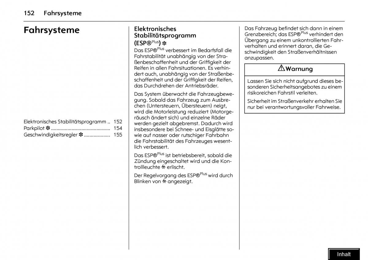 Opel Meriva I 1 A Chevrolet Meriva Vauxhall Meriva Handbuch / page 154