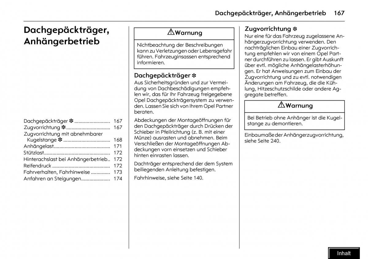 Opel Meriva I 1 A Chevrolet Meriva Vauxhall Meriva Handbuch / page 169