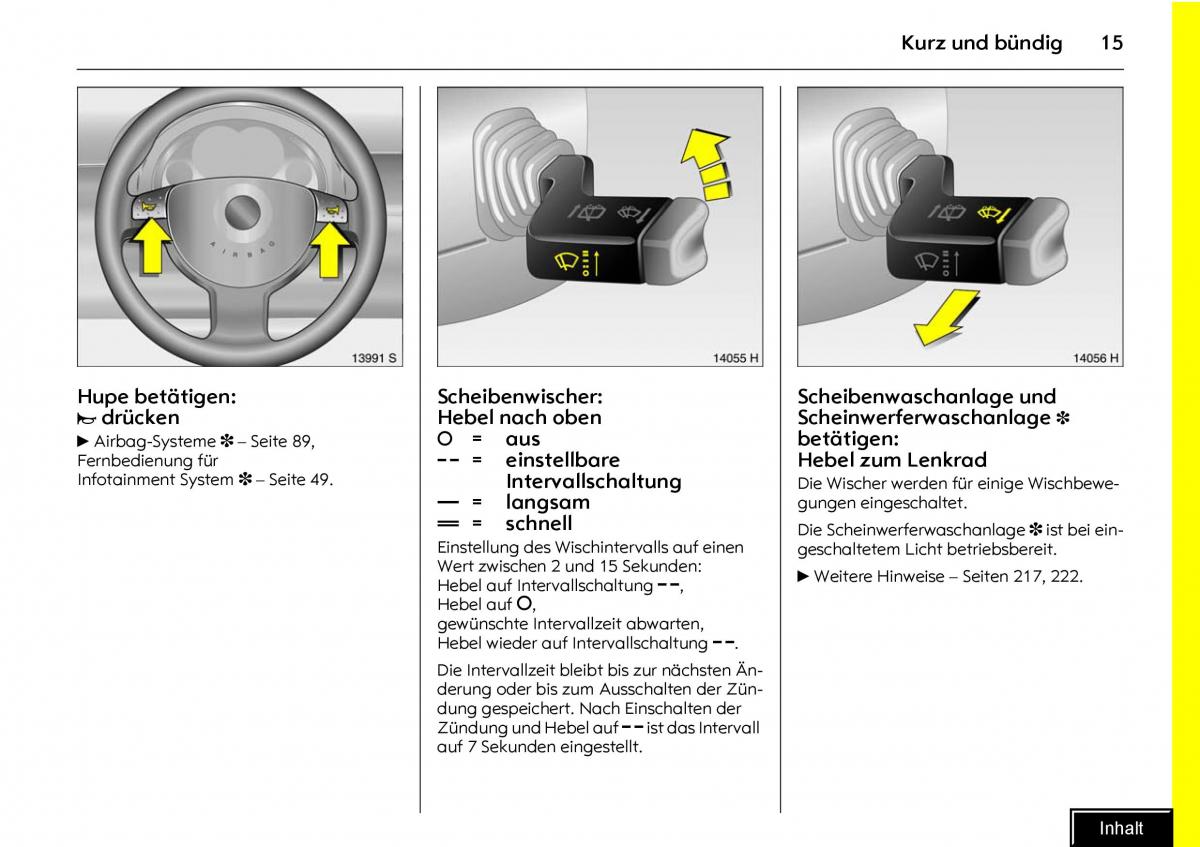 Opel Meriva I 1 A Chevrolet Meriva Vauxhall Meriva Handbuch / page 17