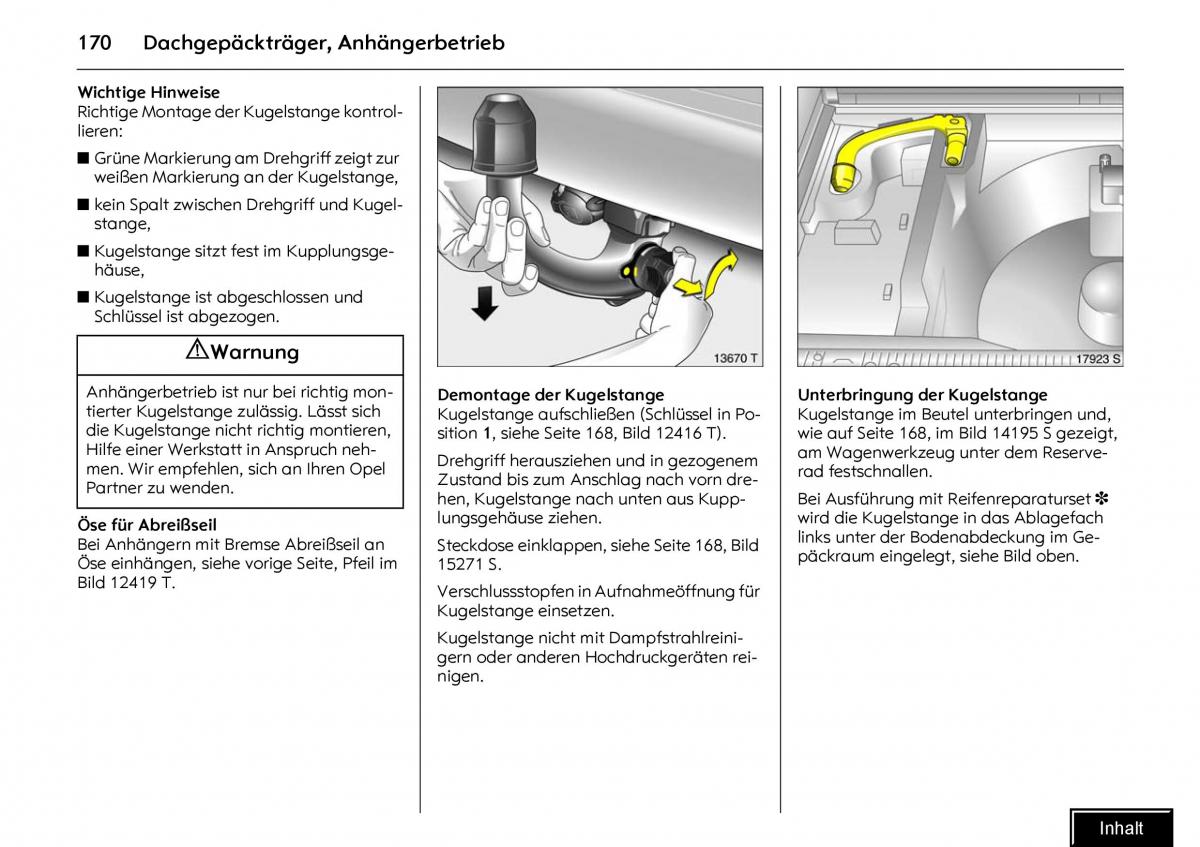 Opel Meriva I 1 A Chevrolet Meriva Vauxhall Meriva Handbuch / page 172