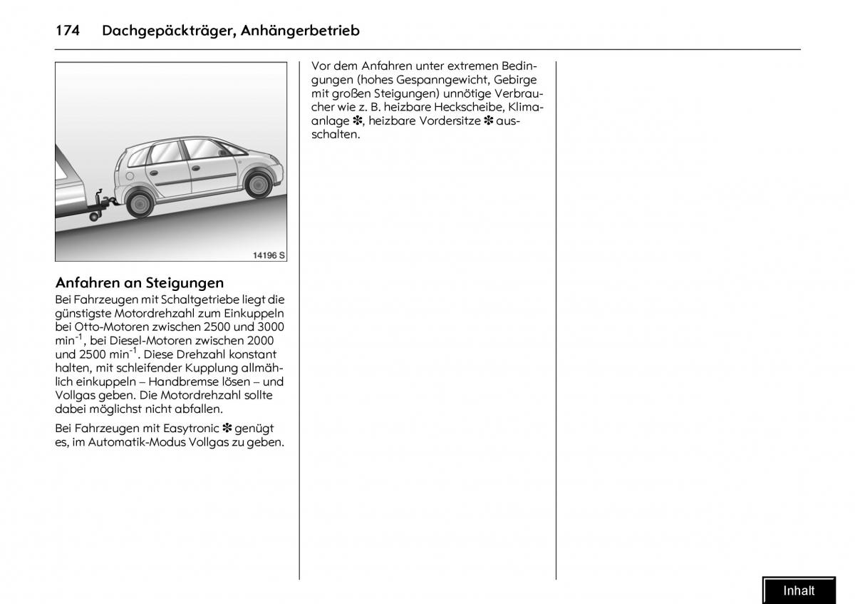 Opel Meriva I 1 A Chevrolet Meriva Vauxhall Meriva Handbuch / page 176