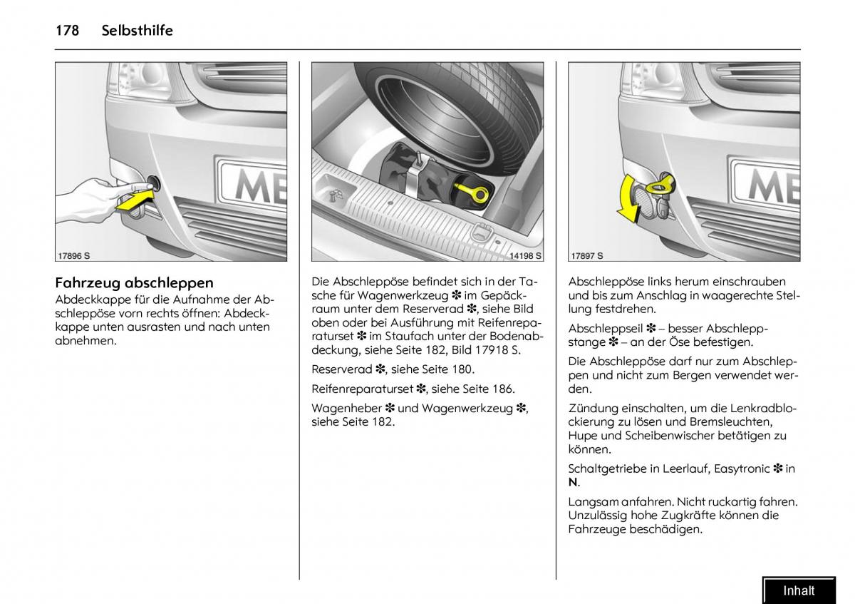 Opel Meriva I 1 A Chevrolet Meriva Vauxhall Meriva Handbuch / page 180