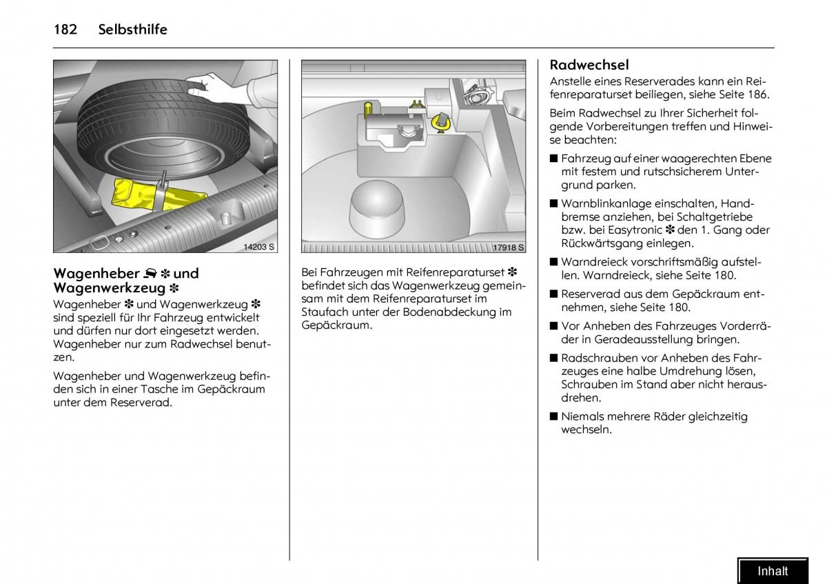 Opel Meriva I 1 A Chevrolet Meriva Vauxhall Meriva Handbuch / page 184