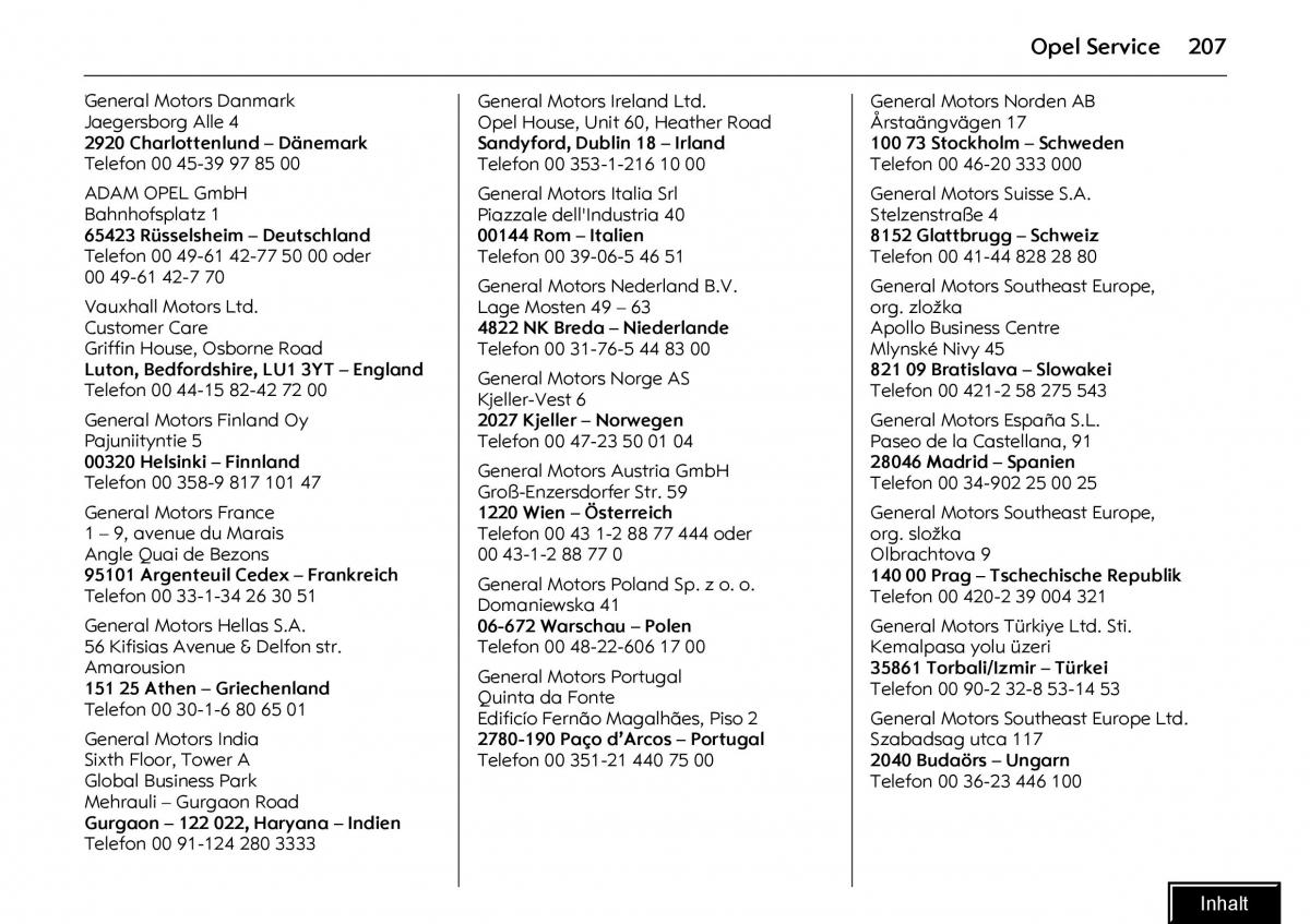 Opel Meriva I 1 A Chevrolet Meriva Vauxhall Meriva Handbuch / page 209