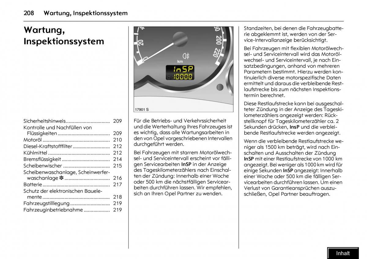 Opel Meriva I 1 A Chevrolet Meriva Vauxhall Meriva Handbuch / page 210