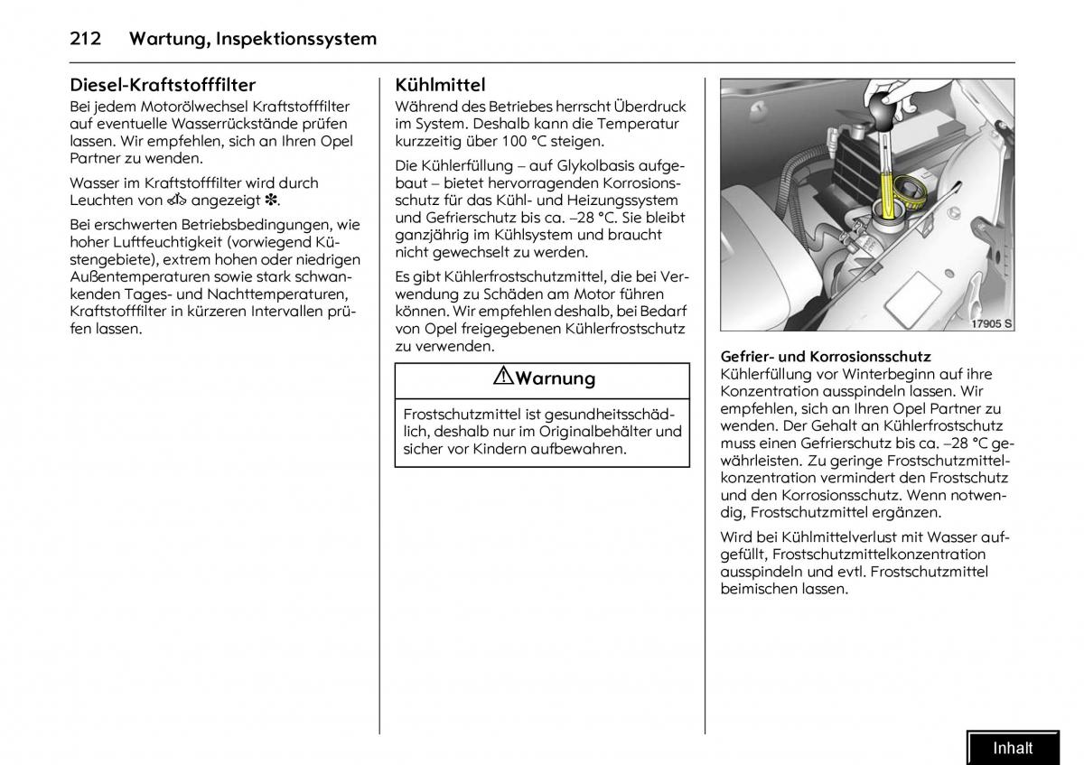 Opel Meriva I 1 A Chevrolet Meriva Vauxhall Meriva Handbuch / page 214