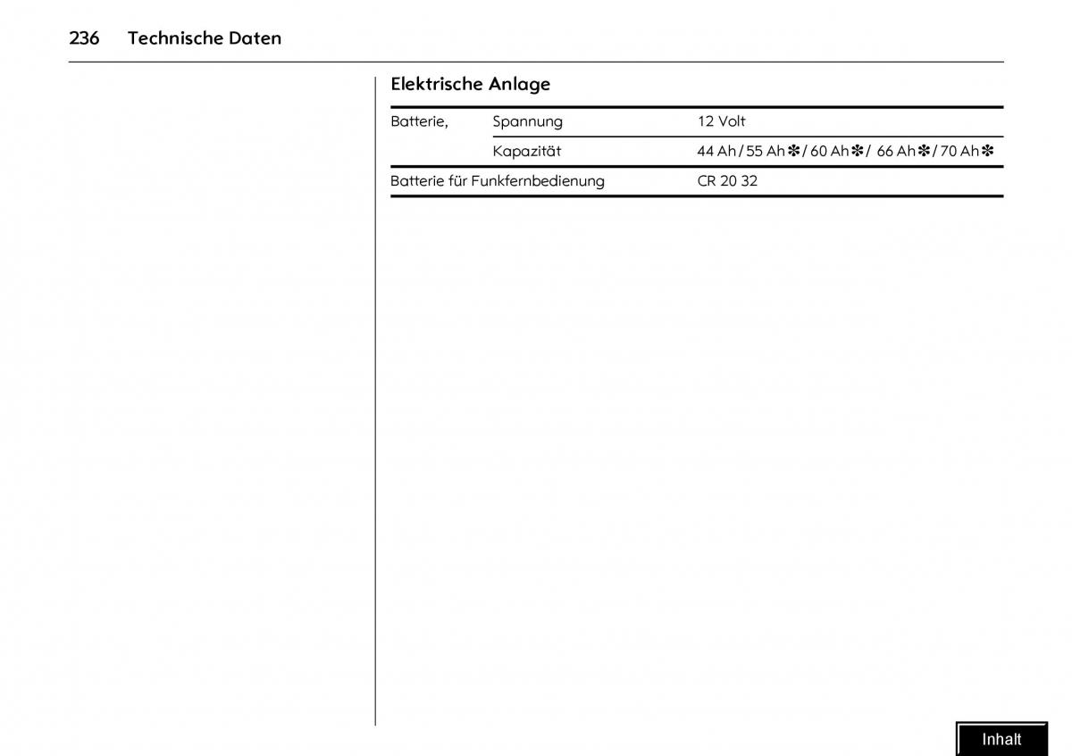 Opel Meriva I 1 A Chevrolet Meriva Vauxhall Meriva Handbuch / page 238