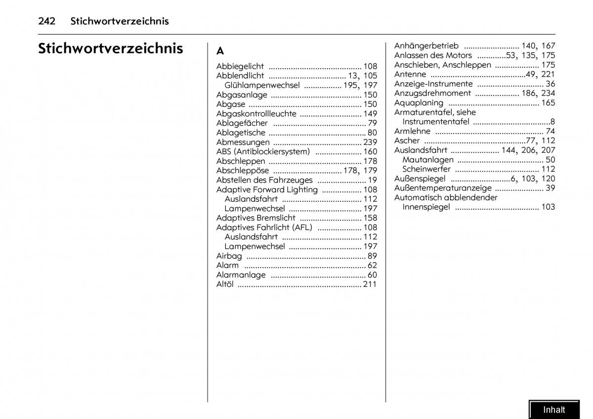 Opel Meriva I 1 A Chevrolet Meriva Vauxhall Meriva Handbuch / page 244