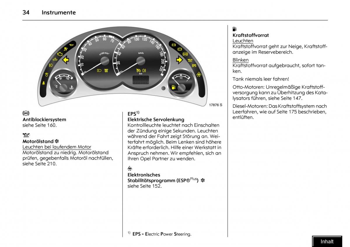 Opel Meriva I 1 A Chevrolet Meriva Vauxhall Meriva Handbuch / page 36