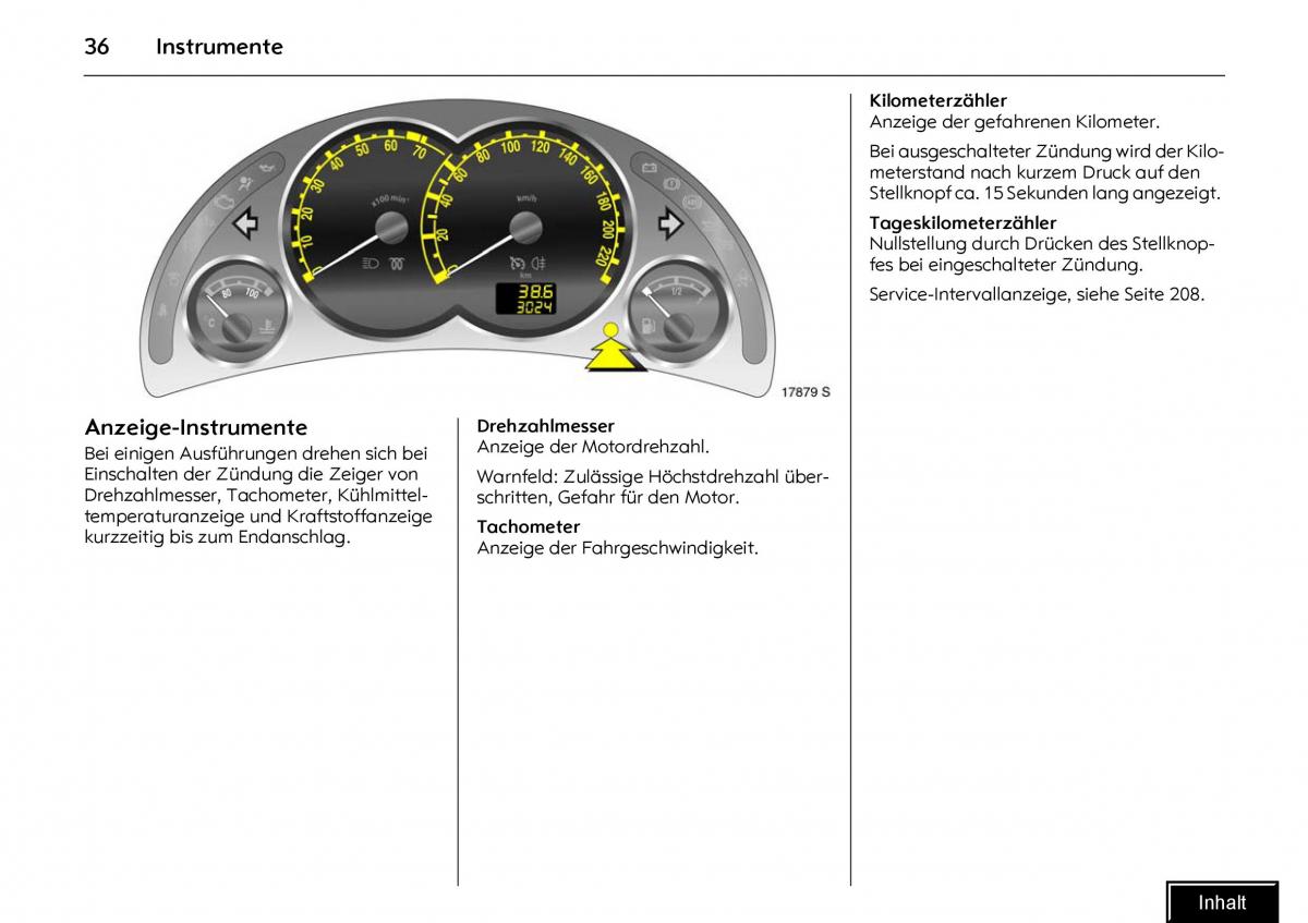 Opel Meriva I 1 A Chevrolet Meriva Vauxhall Meriva Handbuch / page 38