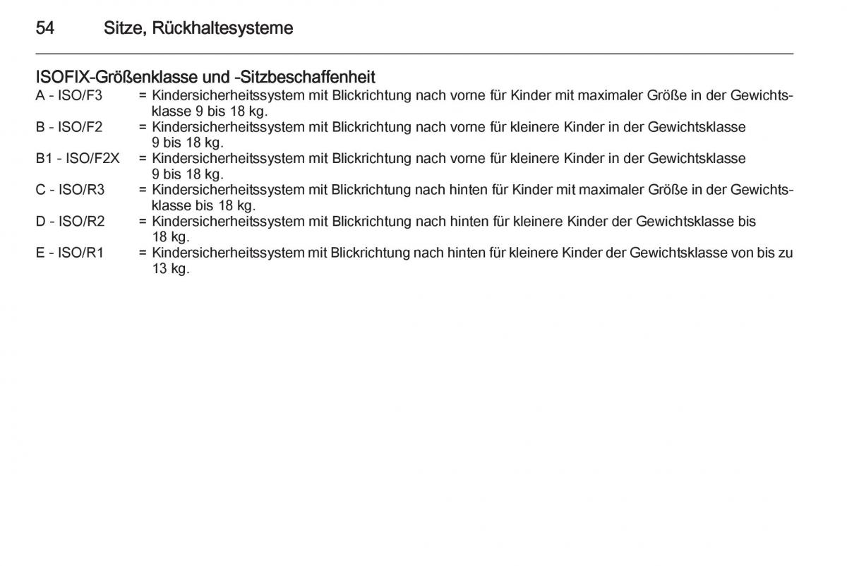 Opel Mokka Handbuch / page 56