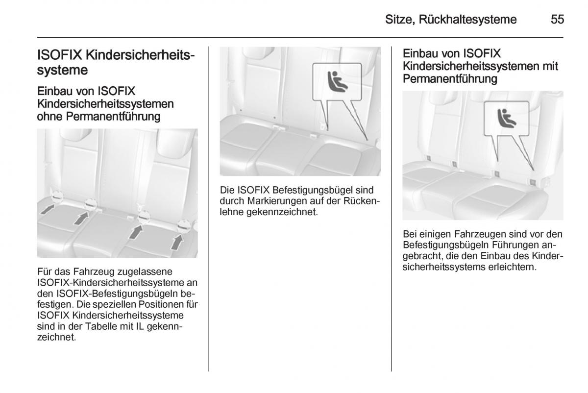 Opel Mokka Handbuch / page 57