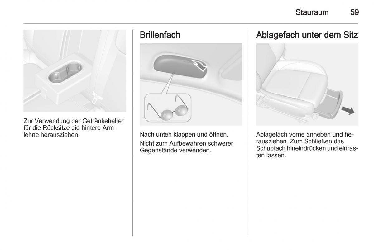 Opel Mokka Handbuch / page 61