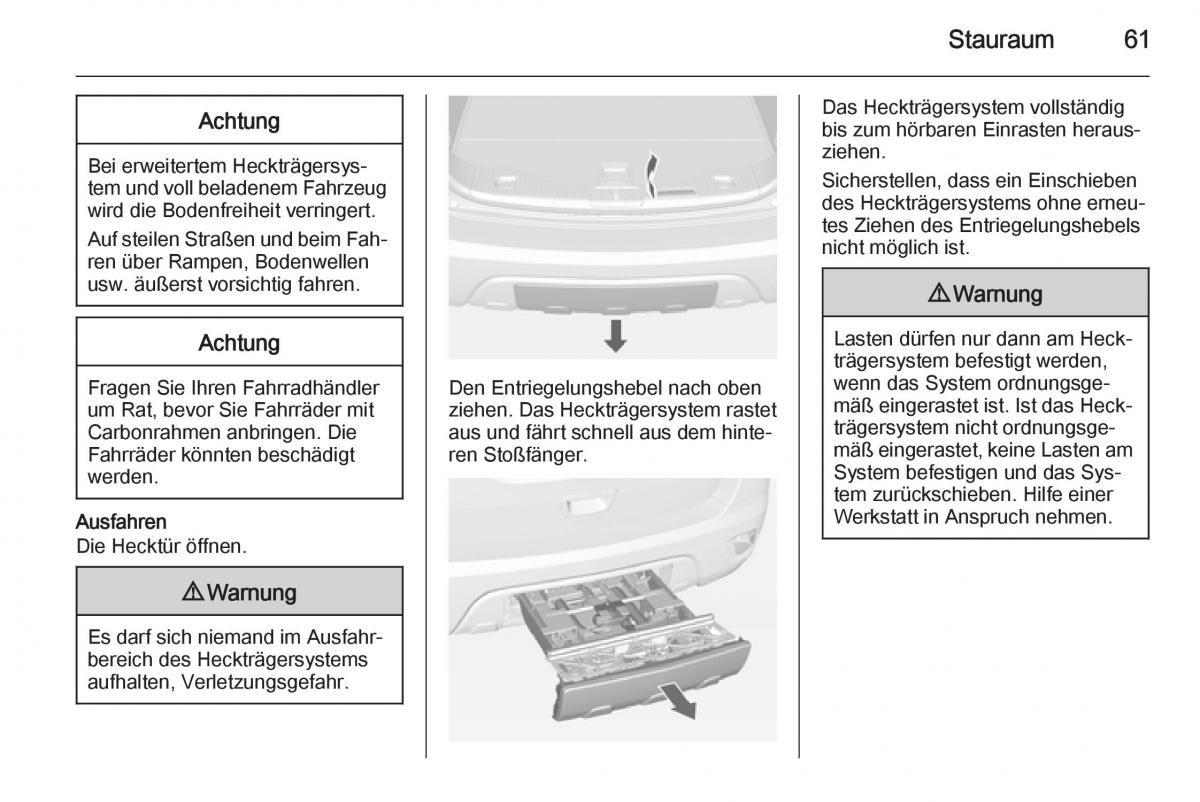 Opel Mokka Handbuch / page 63