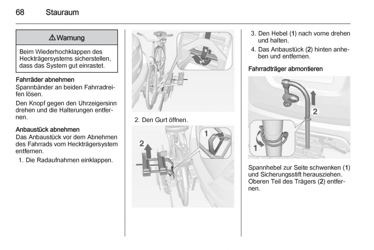 Opel Mokka Handbuch / page 70