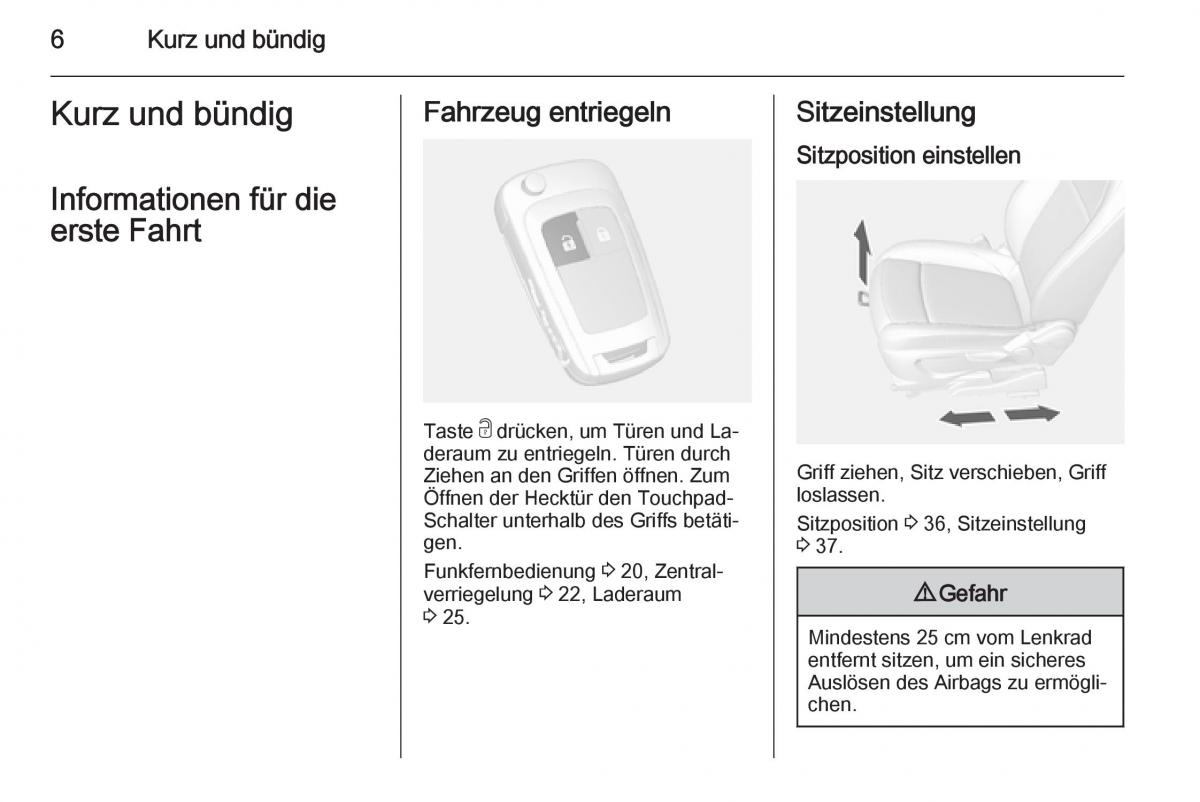 Opel Mokka Handbuch / page 8