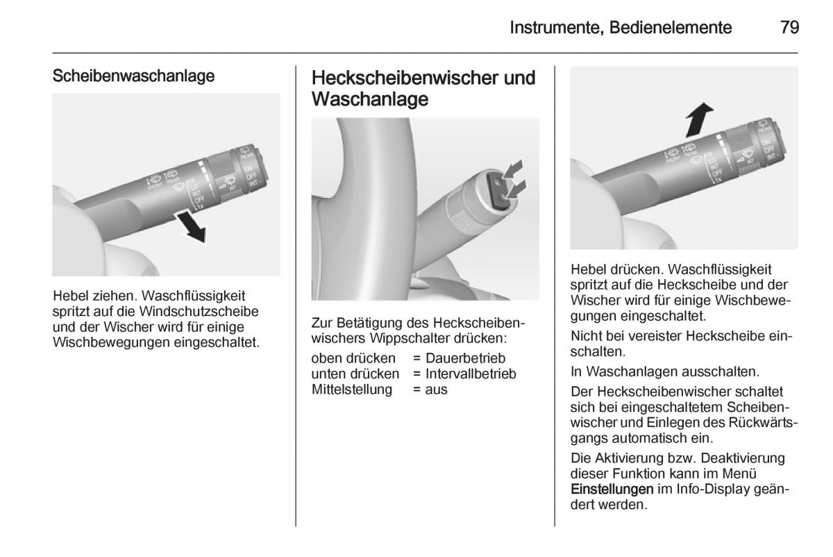 Opel Mokka Handbuch / page 81