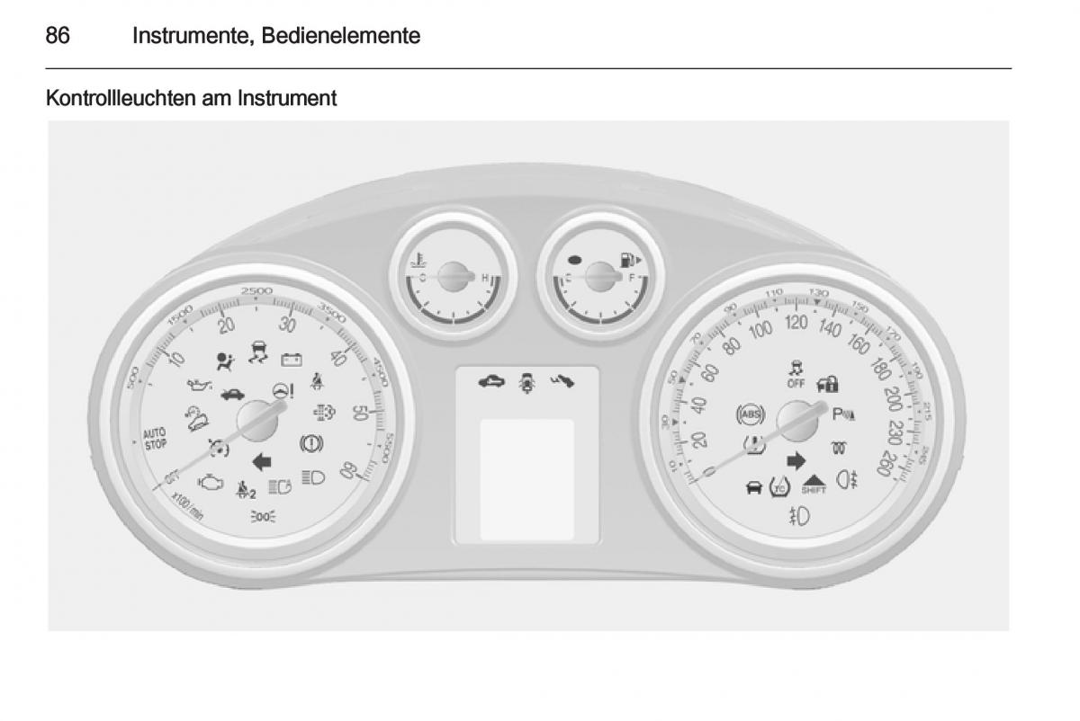 Opel Mokka Handbuch / page 88