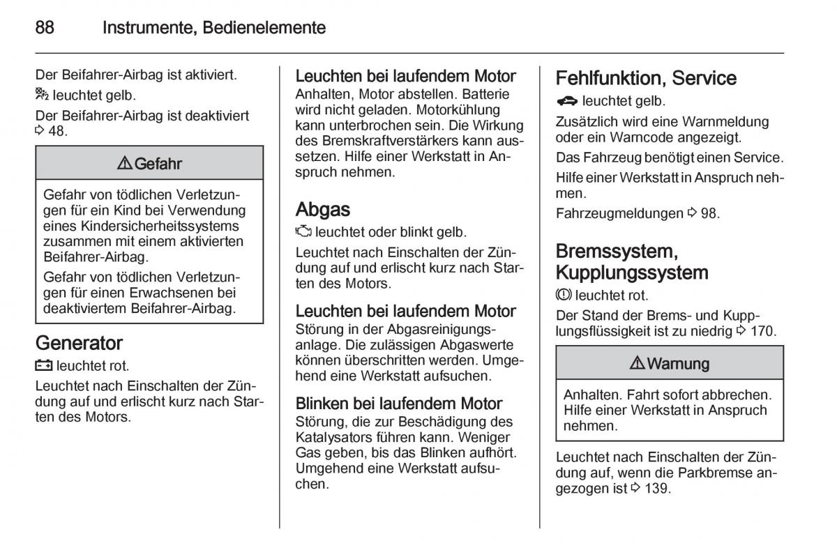 Opel Mokka Handbuch / page 90