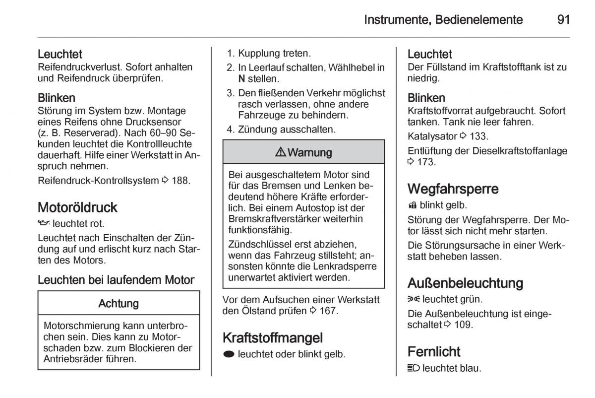 Opel Mokka Handbuch / page 93