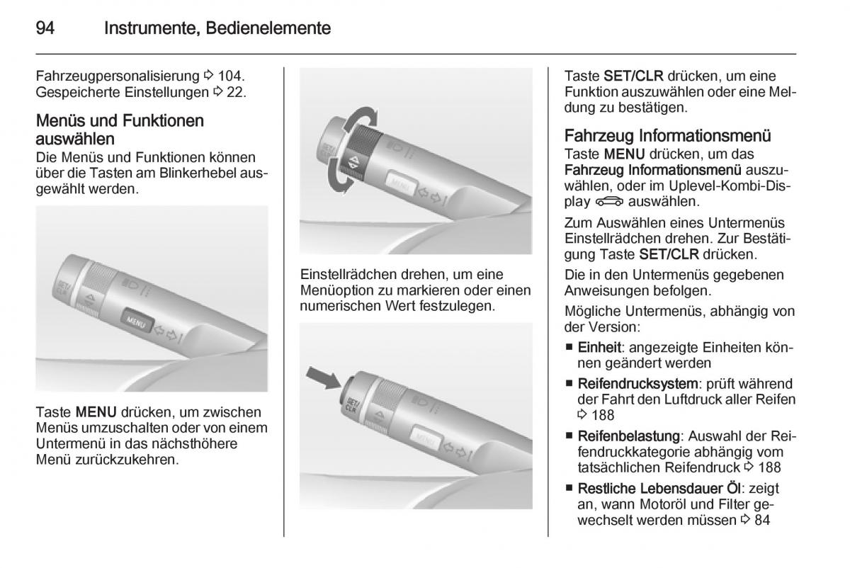 Opel Mokka Handbuch / page 96