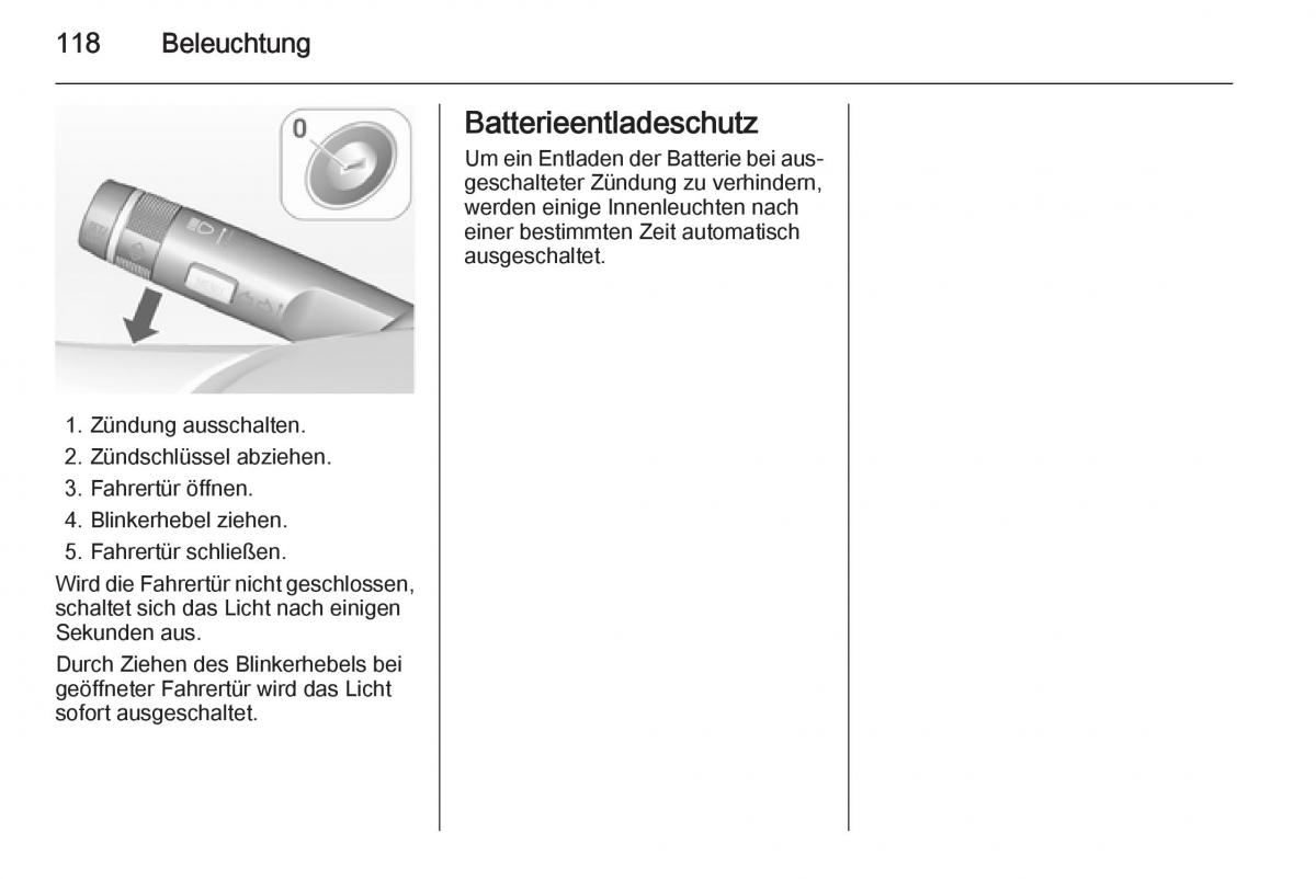 Opel Mokka Handbuch / page 120