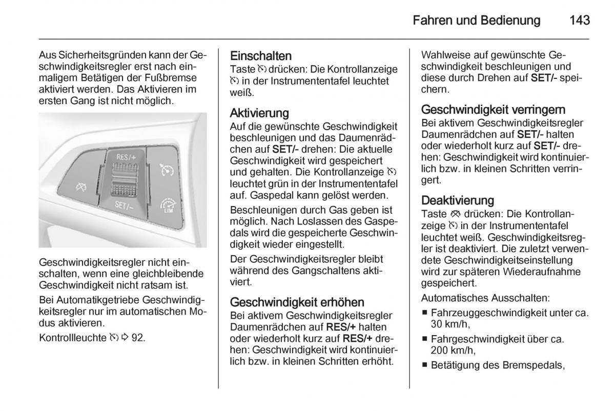 Opel Mokka Handbuch / page 145