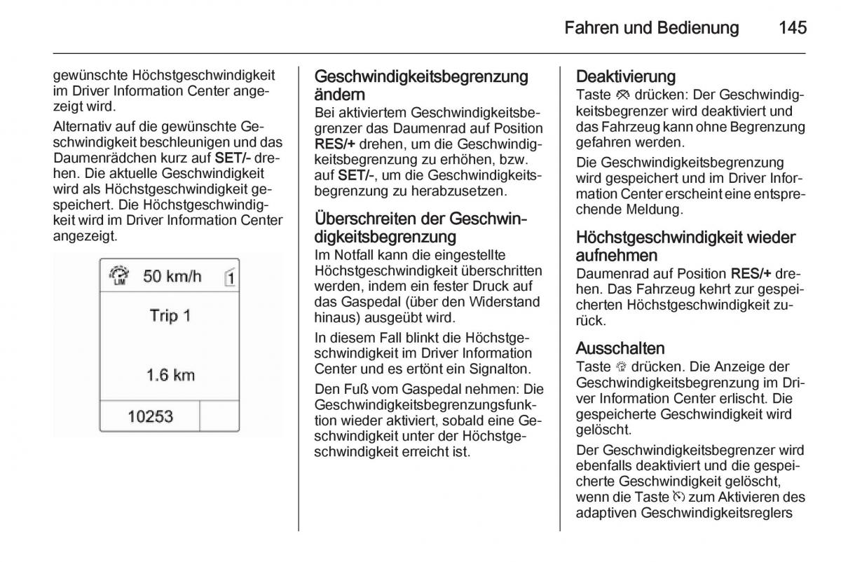 Opel Mokka Handbuch / page 147