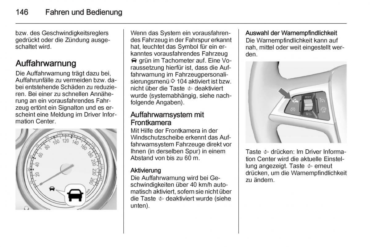 Opel Mokka Handbuch / page 148