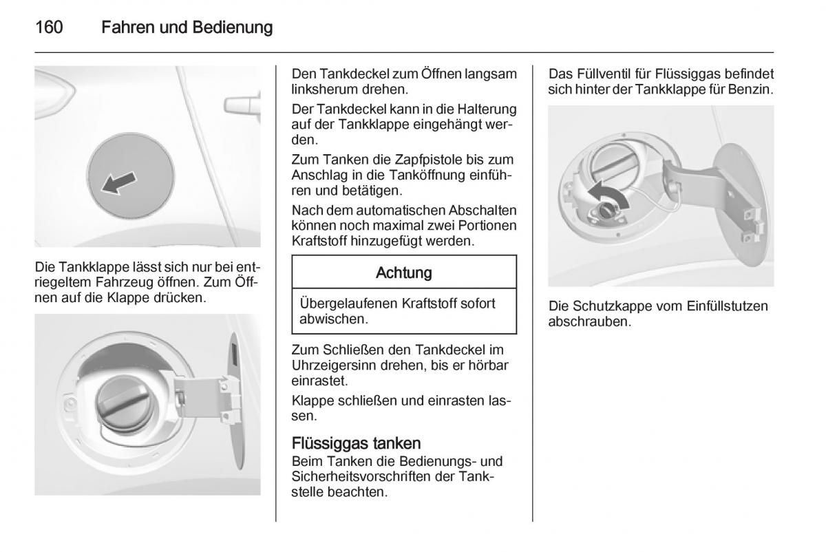 Opel Mokka Handbuch / page 162