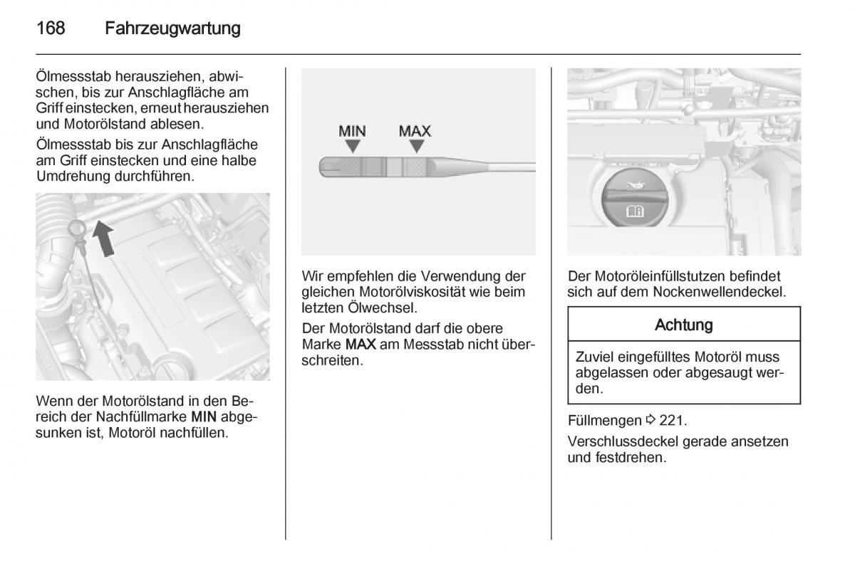 Opel Mokka Handbuch / page 170