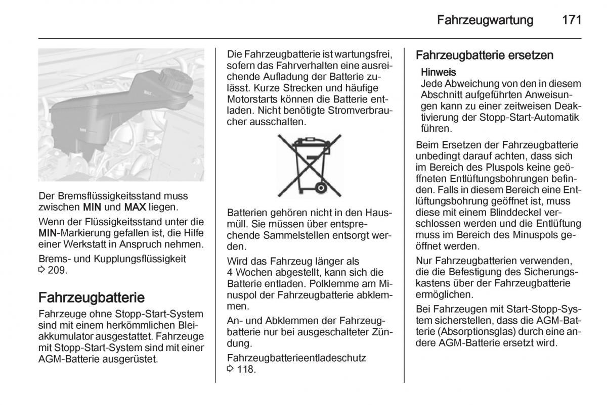 Opel Mokka Handbuch / page 173