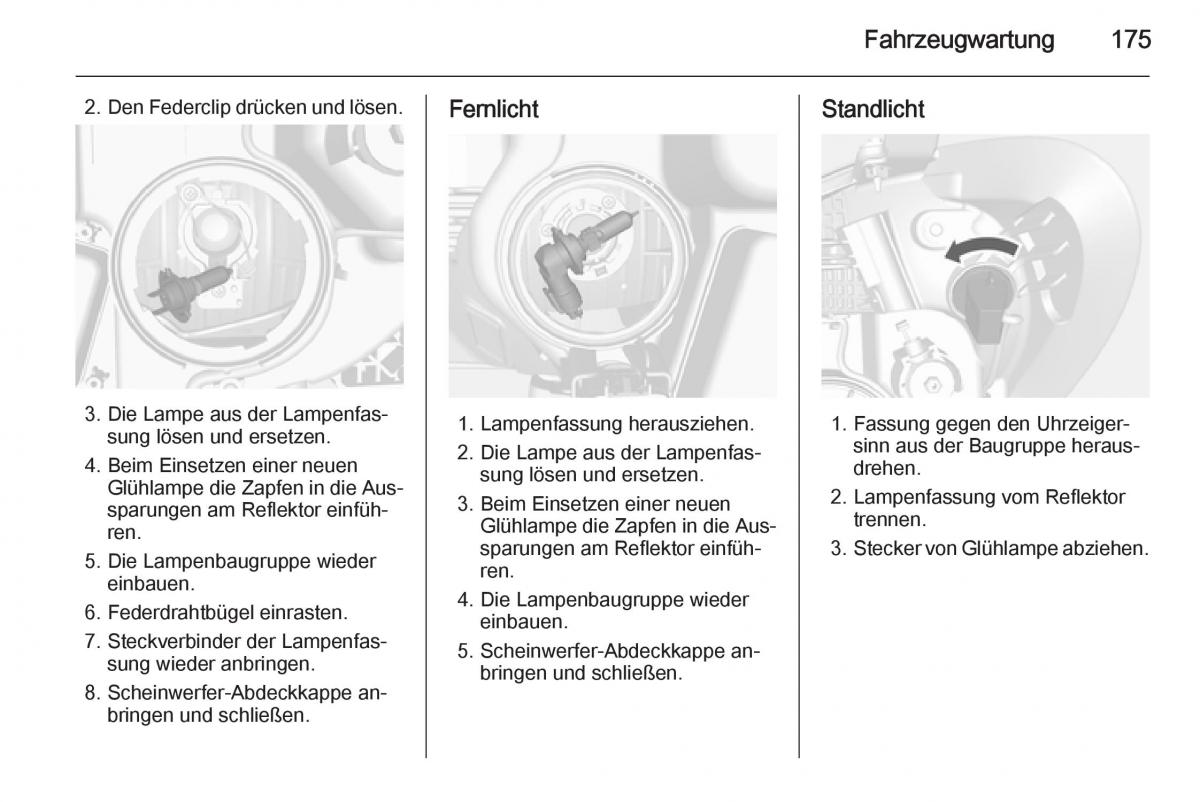 Opel Mokka Handbuch / page 177