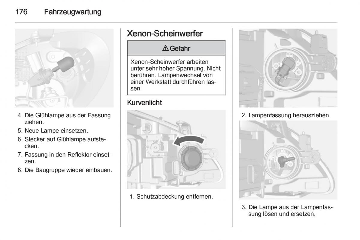 Opel Mokka Handbuch / page 178