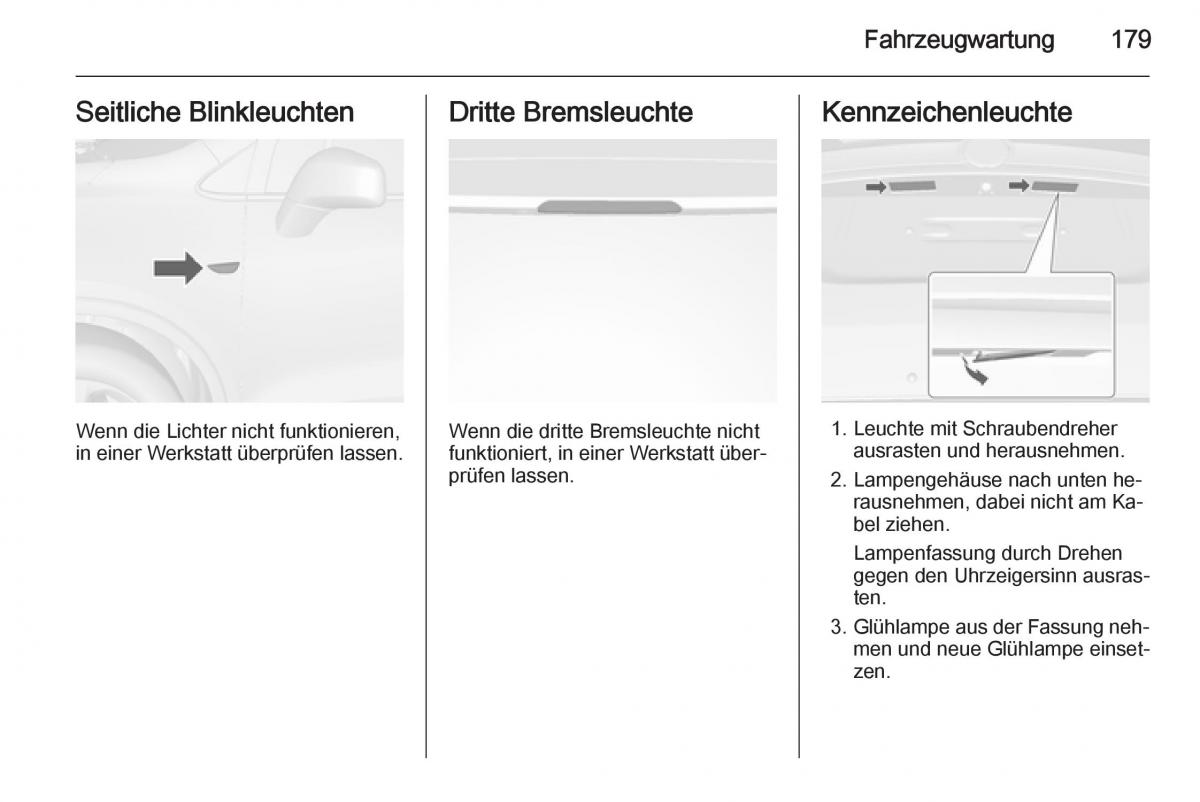 Opel Mokka Handbuch / page 181