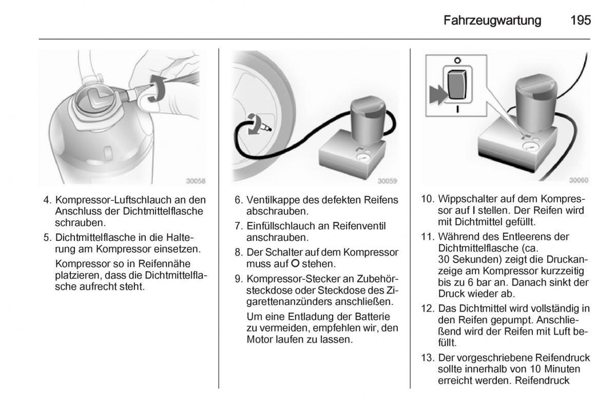 Opel Mokka Handbuch / page 197